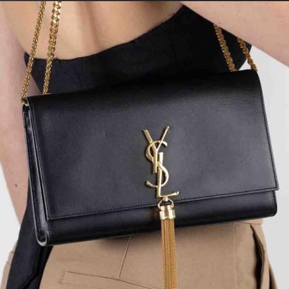 Clearance-YSL Kate Tassel Medium Classic Monogram Bag - Picture 3 of 16